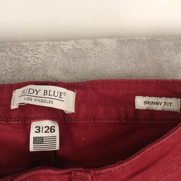 Judy Blue Womens Skinny Fit Red Jeans Size 3/26 - Picture 13 of 14